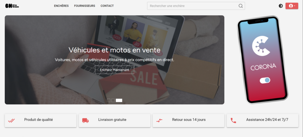 Enchères en ligne